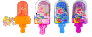 Sucette Glace et billes de sucre