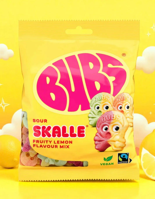 Bubs Min Crânes Fruity Lemon Mix - Bonbons Suédois