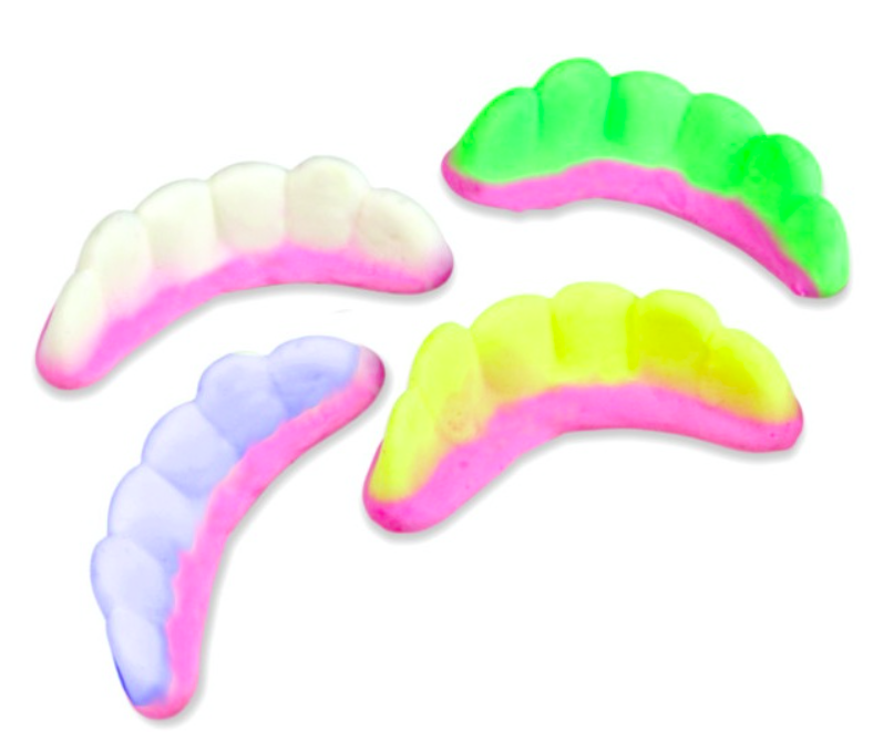 Dentier lisse multicolore 100 Gr